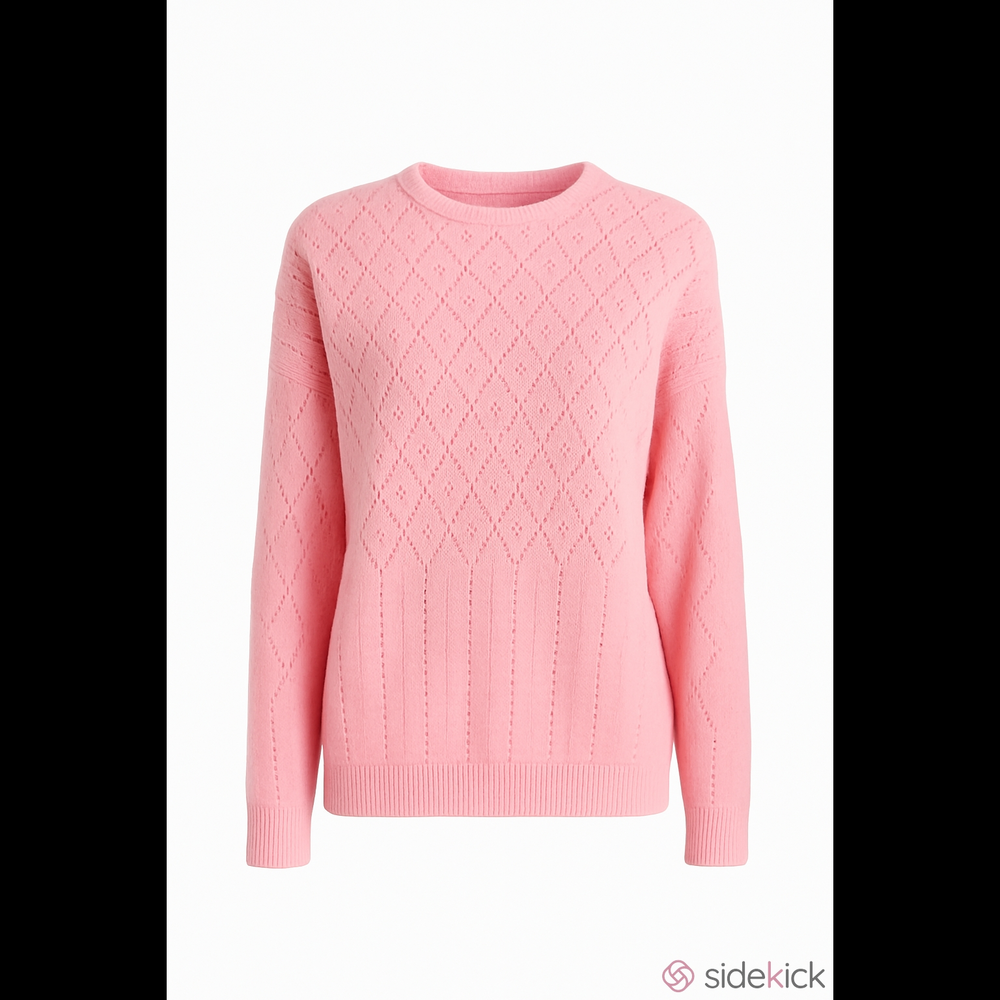 Tricot Boutique women's vintage pink sweater size L